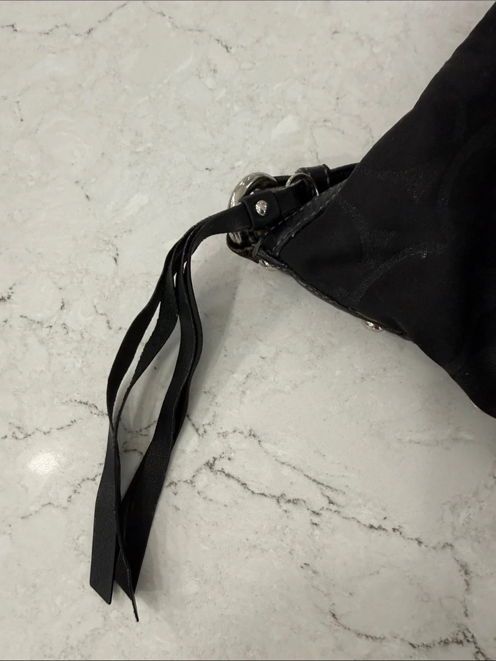 Coach black signature
